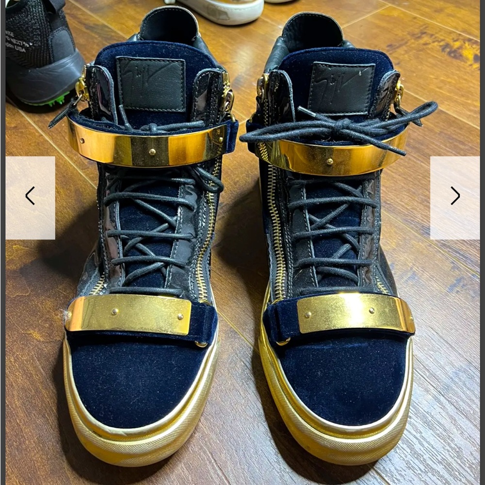 Men’s Giuseppe Zanotti High Tops size 11 blue Coby great condition